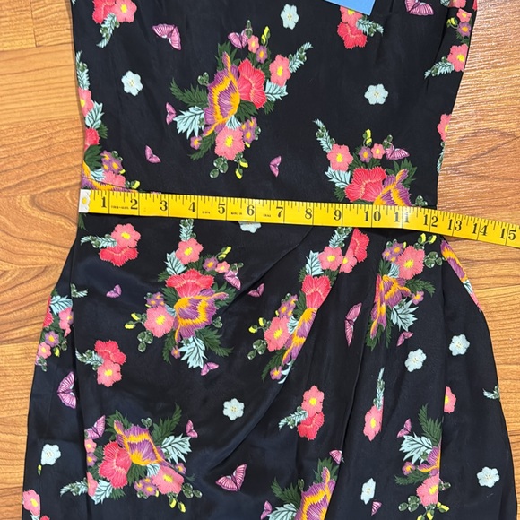 New Rebecca de Ravenel wrap-effect floral print silk column maxi dress - Picture 8 of 12